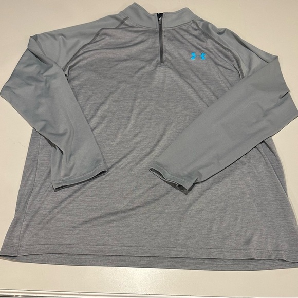 Under Armour Gray Long Sleeve Quarter-Zip Pullover Size XL - Picture 1 of 3
